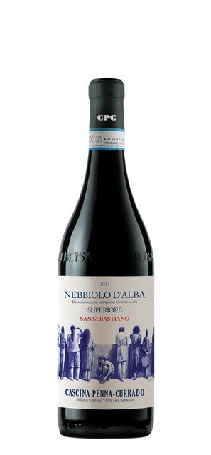 2024 Nebbiolo d'Alba Superiore San Sebastiano (0,75L) - Cascina Penna-Currado - Italiaanse rode wijn