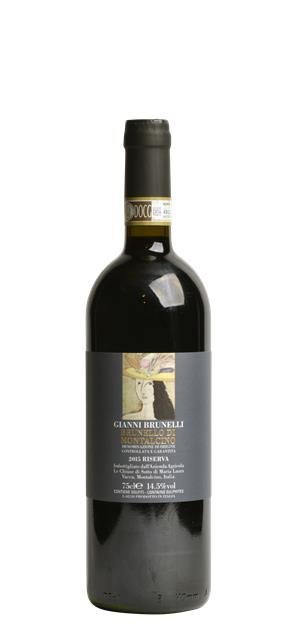 2015 Brunello di Montalcino Riserva (0,75L) - Gianni Brunelli - Le Chiuse di Sotto - Italiaanse rode wijn