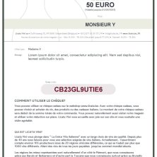 Exemple chèque cadeau